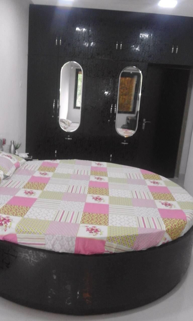 Bedroom Wardrobe & Round Bed — Furniture