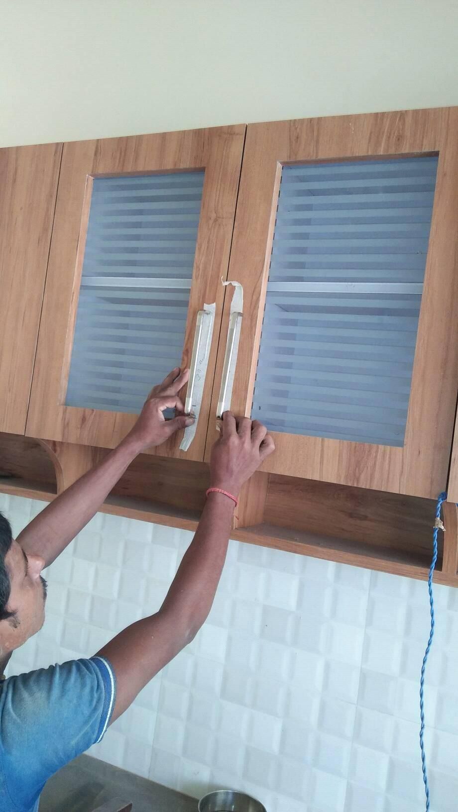 Upper Kitchen Cabinets Installation — Kitchen