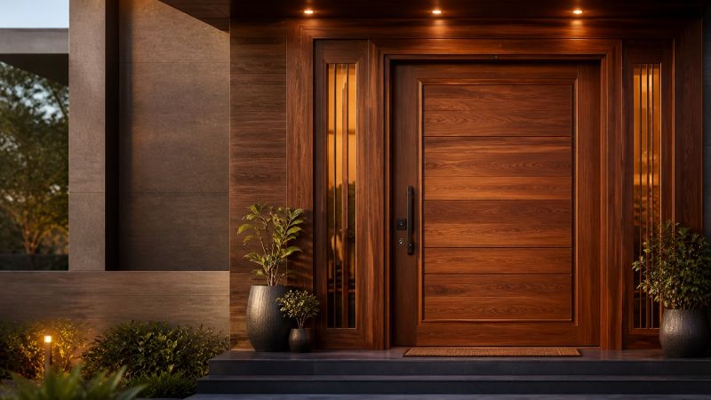 Teak main door